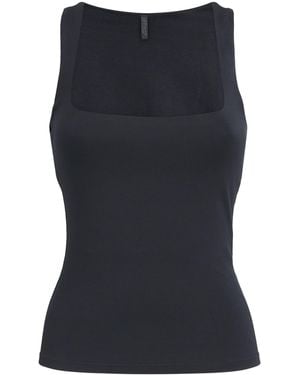 Skims Smooth Layers Square-Neck Cami Top - Blue