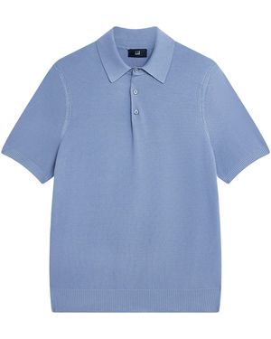 dunhill Cotton Piqué Polo Shirt - Blue