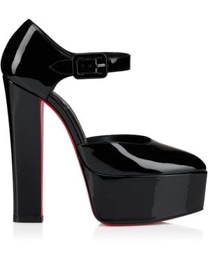Christian Louboutin Jenna Buckle 150 Patent Court Shoes - Black