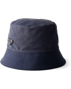 Prada Satin Bucket Hat - Blue