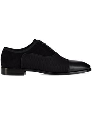 Christian Louboutin Greggory Leather-Blend Oxford Shoes - Black