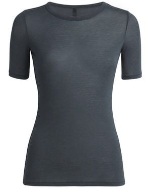 Skims Modal Sheer T-Shirt - Grey