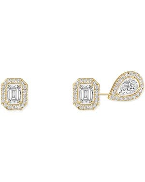 Messika My Twin And Diamond Earrings - White