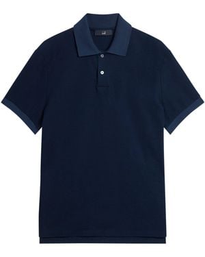 dunhill Cotton Piqué Polo Shirt - Blue
