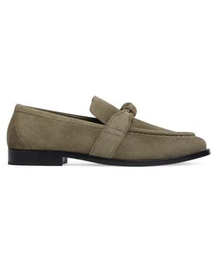 Bottega Veneta Suede Astaire Loafers - Grey