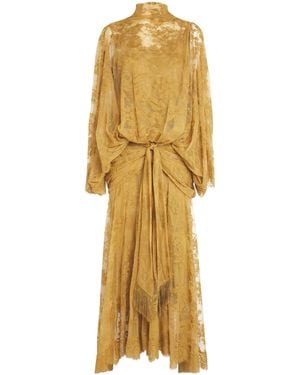 Zimmermann Lace Ascent Maxi Dress - Metallic