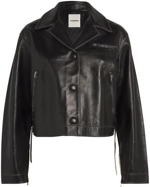 Sandro Leather Jacket - Black