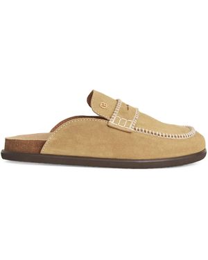Claudie Pierlot Suede Mules - Natural