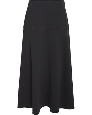 Theory Admiral Crepe Midi Circle Skirt - Black