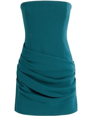 Alex Perry Stretch-Crepe Strapless Mini Dress - Green
