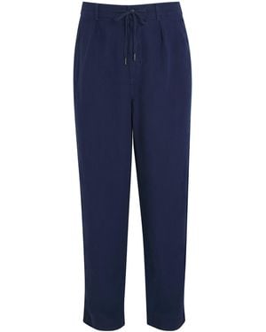 Polo Ralph Lauren Linen Drawstring Trousers - Blue