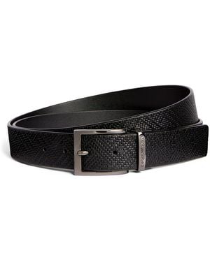Emporio Armani Leather Reversible Belt - Black