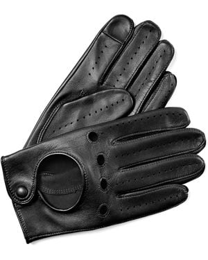 Aspinal of London Nappa Leather Driving Gloves - Black