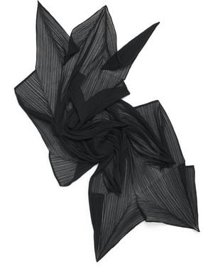Pleats Please Issey Miyake Zigzag Scarf - Black