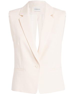 Claudie Pierlot Tie-Detail Ville Waistcoat - White