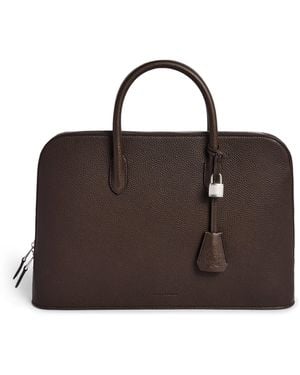 dunhill Leather Bourdon 41 Briefcase - Brown