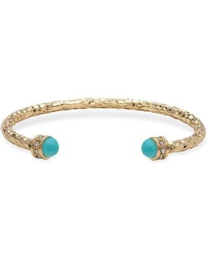 Halcyon Days Hammered Torque Bangle - Natural