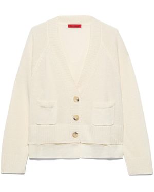 MAX&Co. Linen-Blend Layered Cardigan - Natural