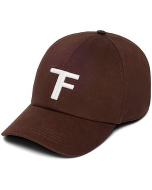 Tom Ford Cotton Logo Baseball Cap - Brown