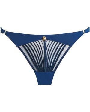 Aubade X Cindy Bruna Sumptuous Waves Tanga - Blue