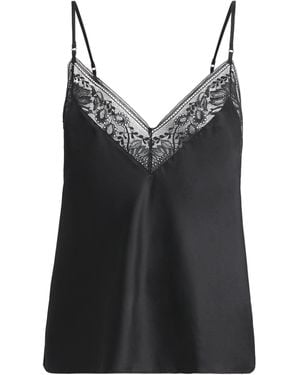 Aubade Silk-Blend Midnight Whisper Camisole - Black