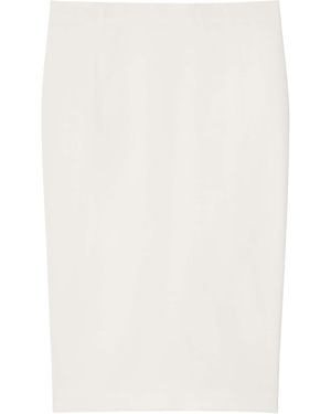 Marina Rinaldi Cady Midi Pencil Skirt - White