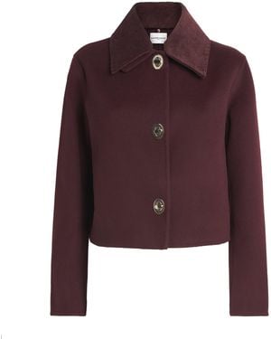 Claudie Pierlot Wool-Blend Corduroy Jacket - Purple