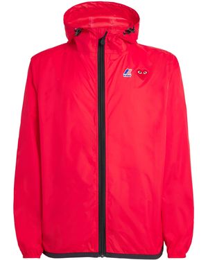 COMME DES GARÇONS PLAY X K-Way Nylon Water-Resistant Jacket - Red