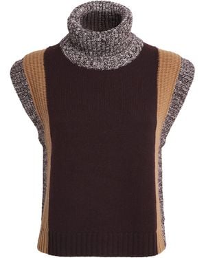 ME+EM Merino Wool-Cashmere Jumper - Brown