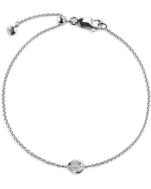 Monica Vinader Sterling And Diamond Bracelet - Metallic