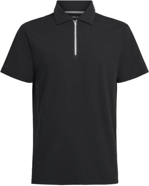 Ralph Lauren Quarter-Zip Polo Shirt - Black