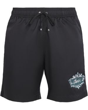 Amiri Chateau Crest Swim Shorts - Black
