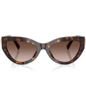 Dolce & Gabbana Tortoiseshell Cat-Eye Sunglasses - Brown