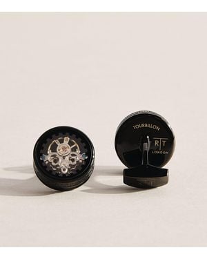 Tateossian Skull Tourbillon Cufflinks - Black