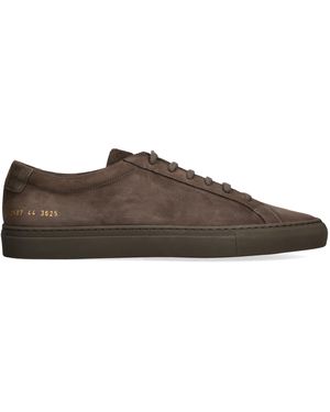 Common Projects Suede Achilles 2.0 Trainers - Brown
