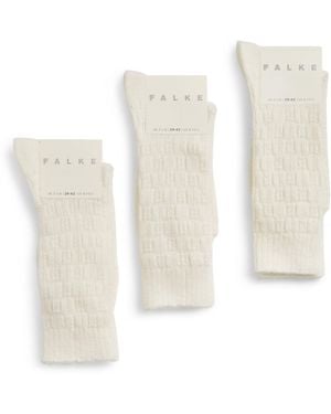 FALKE Alpaca-Blend Brick Wall Socks - White