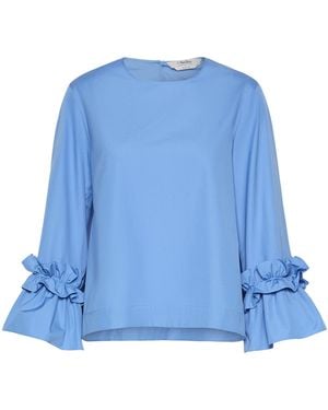 Max Mara Ruffle-Trim Blouse - Blue