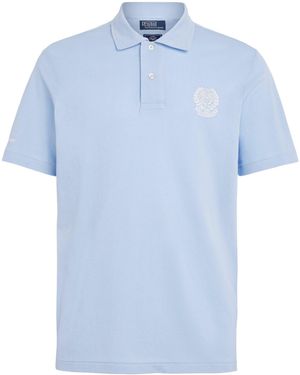Polo Ralph Lauren X Wimbledon Cotton Mesh Polo Shirt - Blue