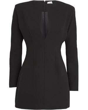 AEXAE Wool Contoured Mini Dress - Black