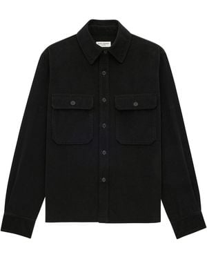 Saint Laurent Cotton Shirt - Black