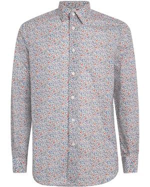 Paul Smith Cotton Liberty Print Shirt - Grey