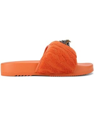 Kurt Geiger Terry Eagle Puff Slides - Orange