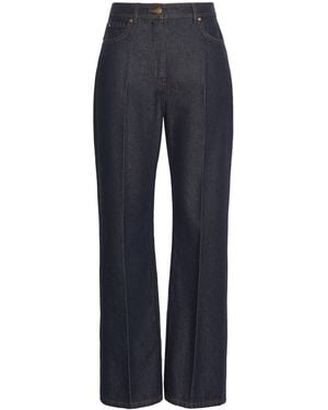 Max Mara Cotton Chambray Pants - Blue
