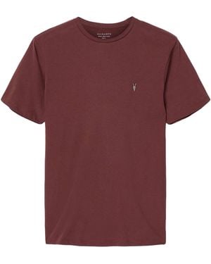 AllSaints Cotton Brace T-Shirt - Red