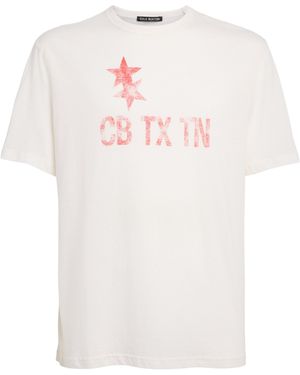 Cole Buxton Cotton Printed Cb Tx Tn T-Shirt - White