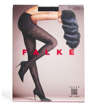 FALKE Check Mate Tights - Pink