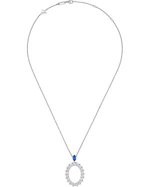 Chopard Diamond And Sapphire L'Heure Du Diamant Pendant Necklace - Metallic