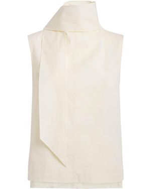 Brandon Maxwell The Finn Blouse - White