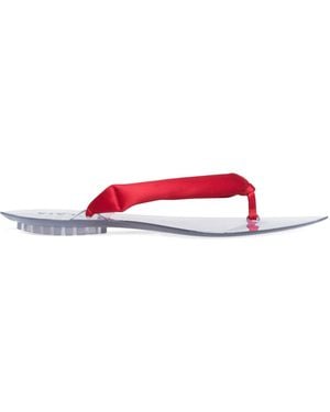 Alaïa Invisible Thong Flip Flops - White