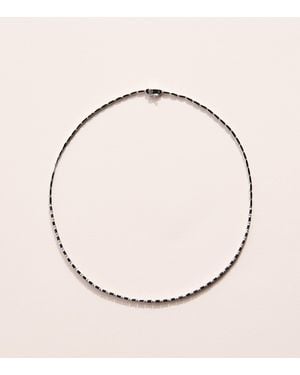 Suzanne Kalan And Sapphire Bold Linear Tennis Necklace - Metallic
